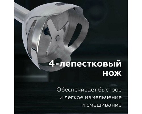 Блендер BQ HB421PS Steel-Black Блендер BQ HB421PS Steel-Black