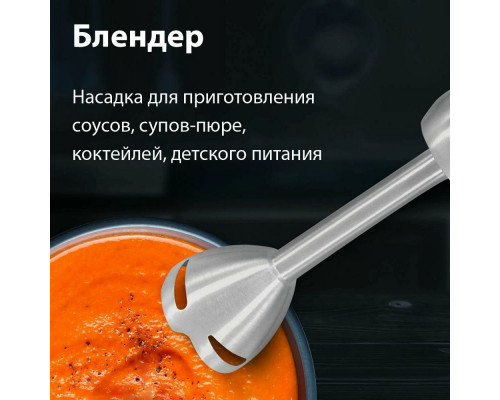 Блендер BQ HB421PS Steel-Black Блендер BQ HB421PS Steel-Black