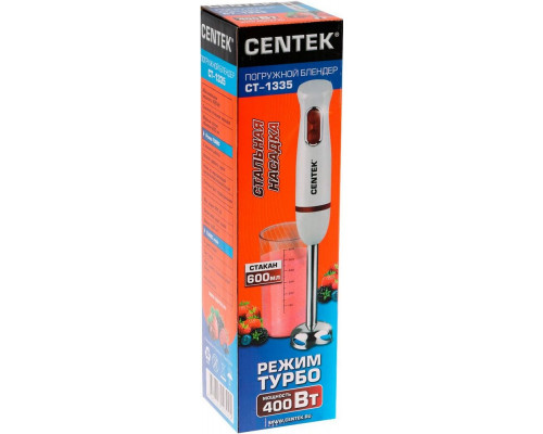 Блендер Centek CT-1335 белый/красный Блендер Centek CT-1335 белый/красный