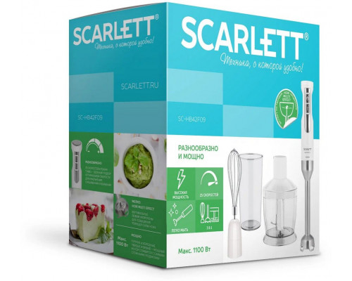 Блендер Scarlett SC-HB42F09 белый Блендер Scarlett SC-HB42F09 белый