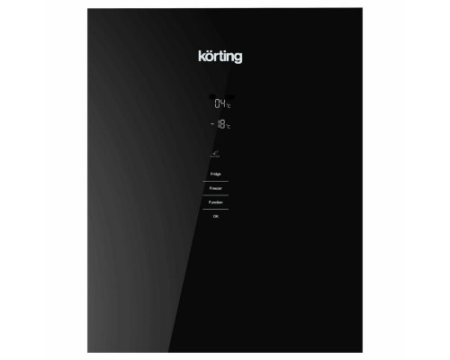 Холодильник Korting KNFC 61869 GN черный