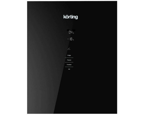 Холодильник Korting KNFC 61869 GN черный