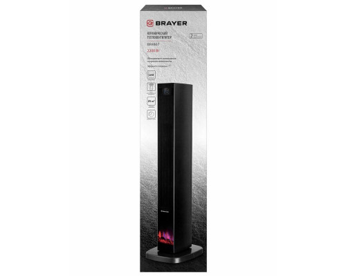 Тепловентилятор BRAYER BR4867 черный Тепловентилятор BRAYER BR4867 черный