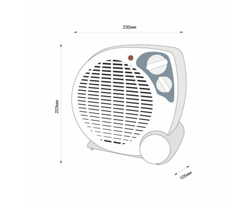 Тепловентилятор Blackton Bt FNH1112 белый Тепловентилятор Blackton Bt FNH1112 белый