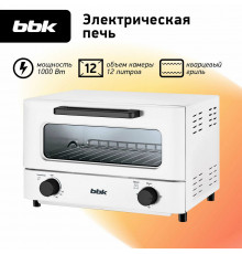 Мини-печь BBK OE1270M белый