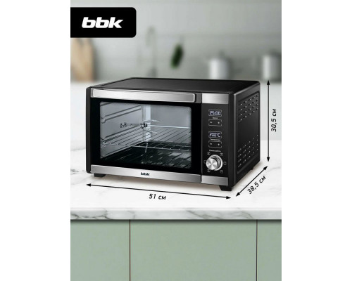 Мини-печь BBK OE3081D черный/нерж сталь Мини-печь BBK OE3081D черный/нерж сталь