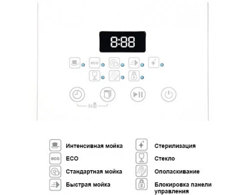 Посудомоечная машина OURSSON DW4003TD/WH Посудомоечная машина OURSSON DW4003TD/WH