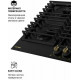 Варочная поверхность NORDEN ANTIQUE 64G MBL RUSTIC FFD матовый черный