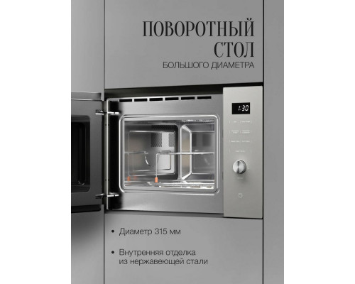 Встраиваемая микроволновая печь Kuppersberg HMW 650 GR C Встраиваемая микроволновая печь Kuppersberg HMW 650 GR C