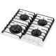 Варочная поверхность Vitek VGH 6420 WG стекло белое
