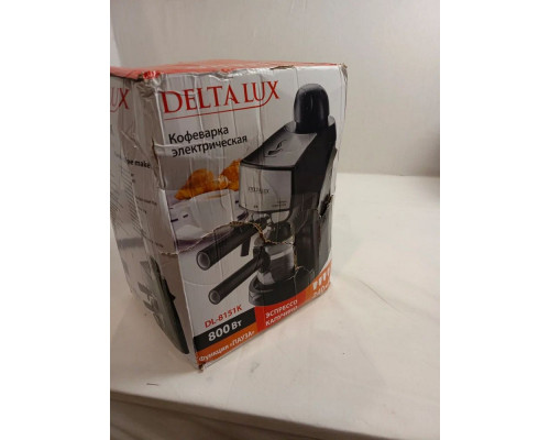 Кофеварка Delta LUX DL-8151К черная Кофеварка Delta LUX DL-8151К черная