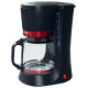 Кофеварка Delta LUX DL-8152 черная с красным