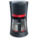 Кофеварка Delta LUX DL-8152 черная с красным
