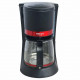 Кофеварка Delta LUX DL-8152 черная с красным