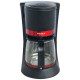 Кофеварка Delta LUX DL-8152 черная с красным