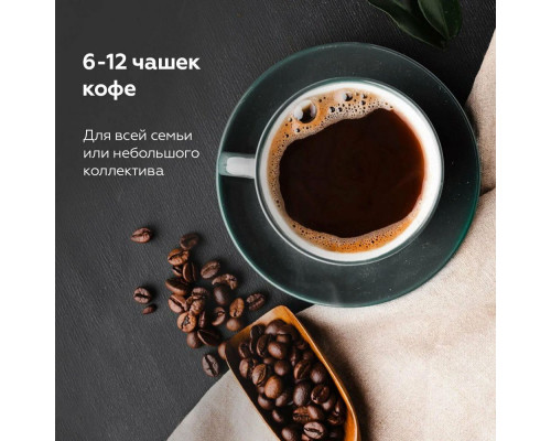 Кофеварка BQ CM1000 черный-стальной Кофеварка BQ CM1000 черный-стальной