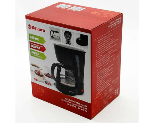 Кофеварка Sakura SA-6107BK черный Кофеварка Sakura SA-6107BK черный