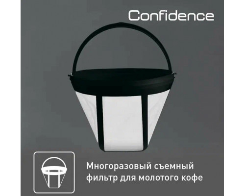 Кофеварка Tefal CM361838 серебристый/черный Кофеварка Tefal CM361838 серебристый/черный