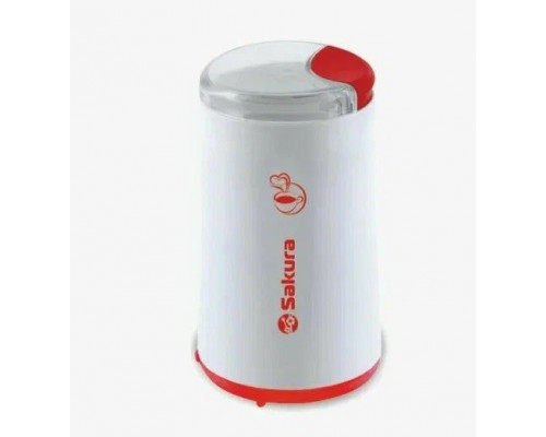 Кофемолка Sakura SA-6158WR бел/крас Кофемолка Sakura SA-6158WR бел/крас