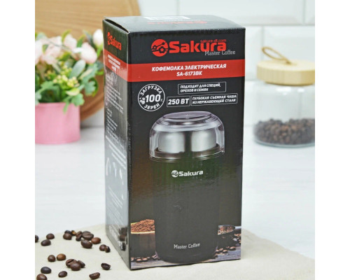 Кофемолка Sakura SA-6173BK черный Кофемолка Sakura SA-6173BK черный