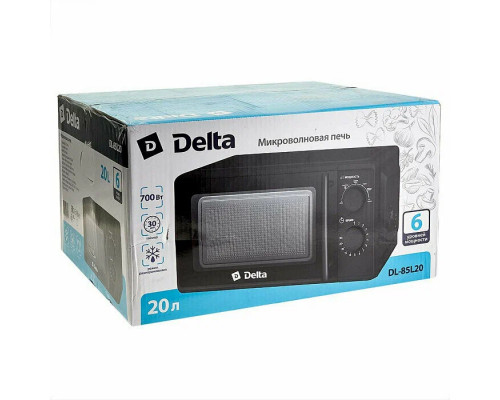 Микроволновая печь DELTA DL-85L20 черный Микроволновая печь DELTA DL-85L20 черный