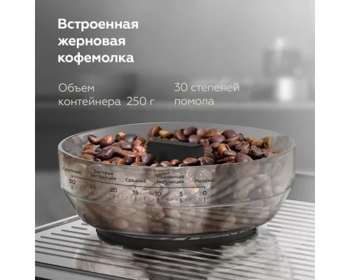 Кофеварка BQ CM5002 серебристый/черный