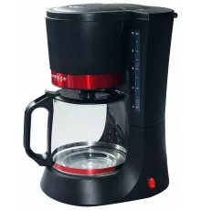 Кофеварка Delta LUX DL-8152 черная с красным