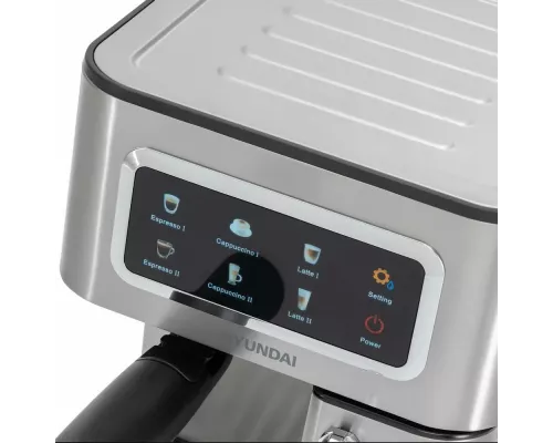 Кофеварка Hyundai HEM-5306 серебристый/черный