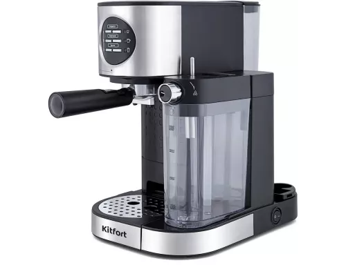 Кофеварка Kitfort КТ-703 серебристый/черный