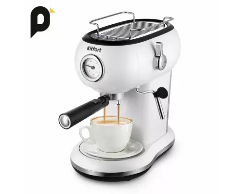 Кофеварка Kitfort КТ-7219 белый