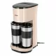 Кофеварка Kitfort КТ-7303 бежевый/черный