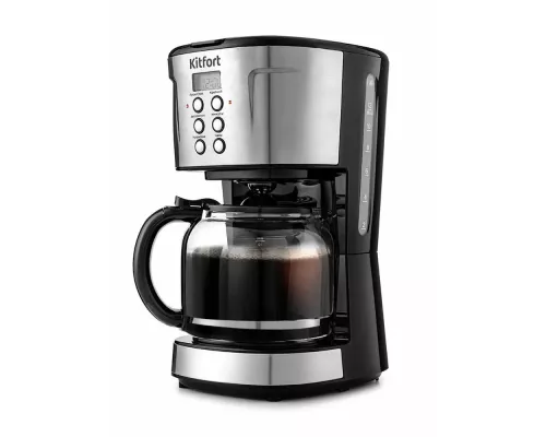 Кофеварка KITFORT KT-731 черный/нержавеющая сталь