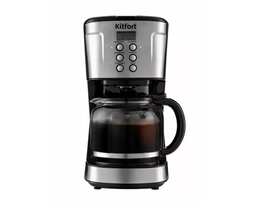 Кофеварка KITFORT KT-731 черный/нержавеющая сталь
