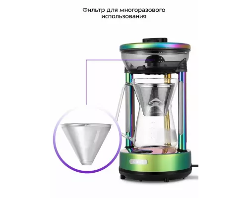 Кофеварка Kitfort КТ-7488 зеленый