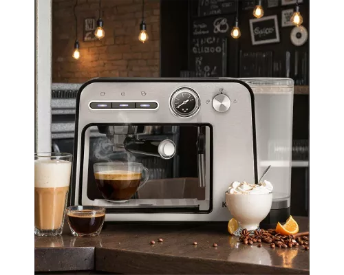 Кофеварка Kitfort КТ-7515 серебристый