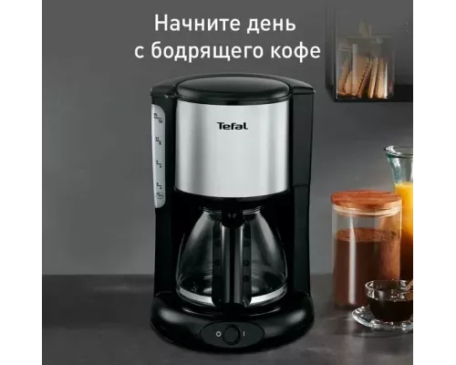 Кофеварка Tefal CM361838 серебристый/черный