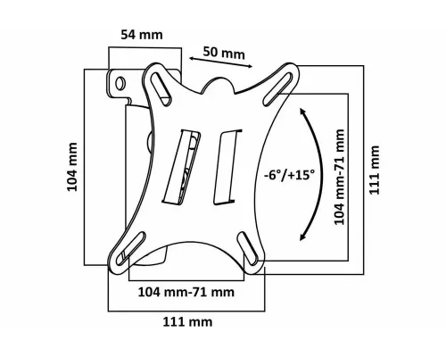 Кронштейн LE'STER LST-101.02 черный