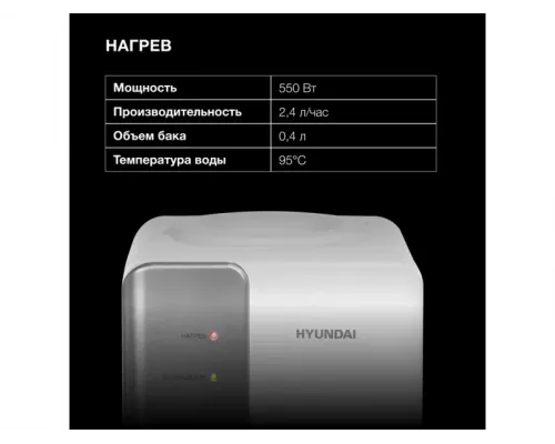 Кулер Hyundai H-WD139E белый