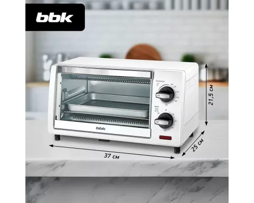 Мини-печь BBK OE0917M белый