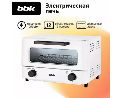 Мини-печь BBK OE1270M белый