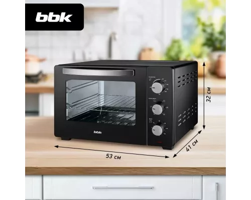 Мини-печь BBK OE3037M черный