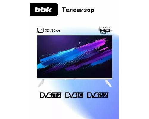 Телевизор BBK 32LEM-1044/TS2C белый