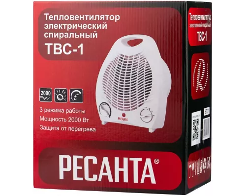 Тепловентилятор РЕСАНТА ТВС-1