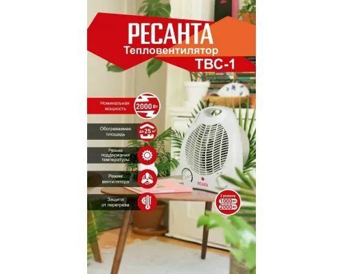 Тепловентилятор РЕСАНТА ТВС-1
