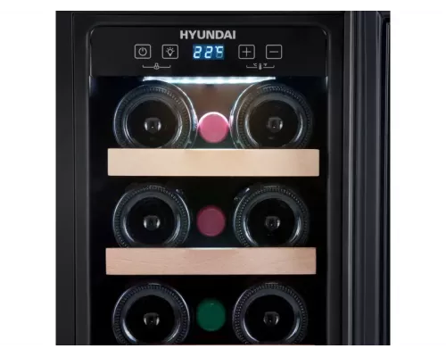 Винный шкаф Hyundai HBWC 0831 SU черный