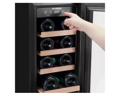 Винный шкаф Hyundai HBWC 0831 SU черный