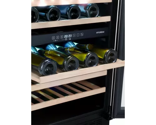 Винный шкаф Hyundai HBWC 0861 DU черный