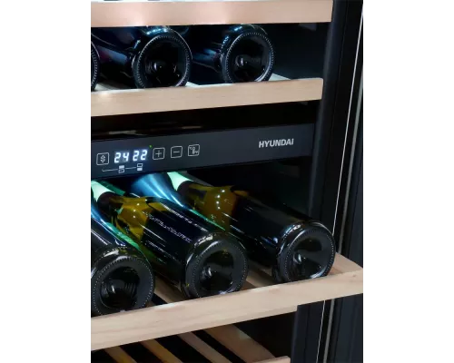Винный шкаф Hyundai HBWC 0861 DU черный