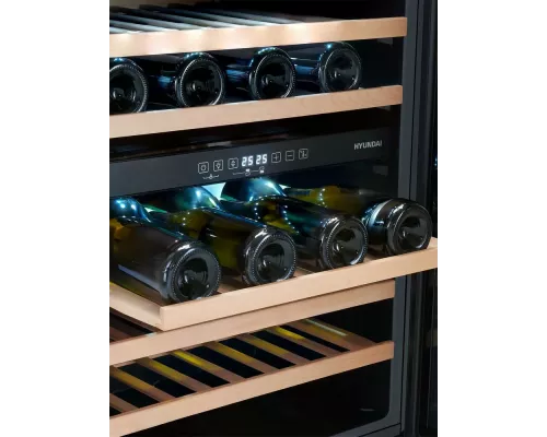 Винный шкаф Hyundai HBWC 0862 DUT черный