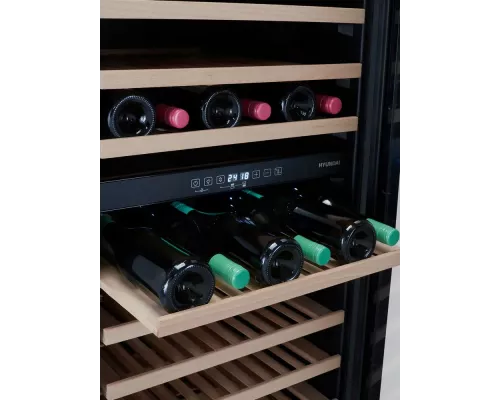Винный шкаф Hyundai HBWC 1765 DC черный